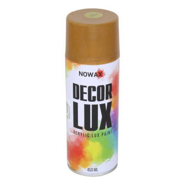 Акриловая краска золотой металлик NOWAX Diamond Decor Lux 450мл (NX48058)