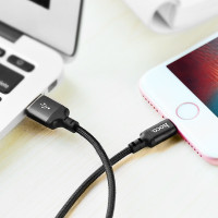 Кабель по зарядки і синхронізації Lightning-USB 1м HOCO Х14 Times speed (X14-i)