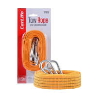 Трос буксирувальний 3 т (4,5 м) CarLife з карабінами в блистері (TR709)